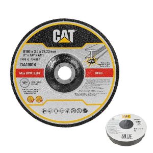 CAT Pack 10 Depressed Metal Cut Wheel 180mm x 3mm